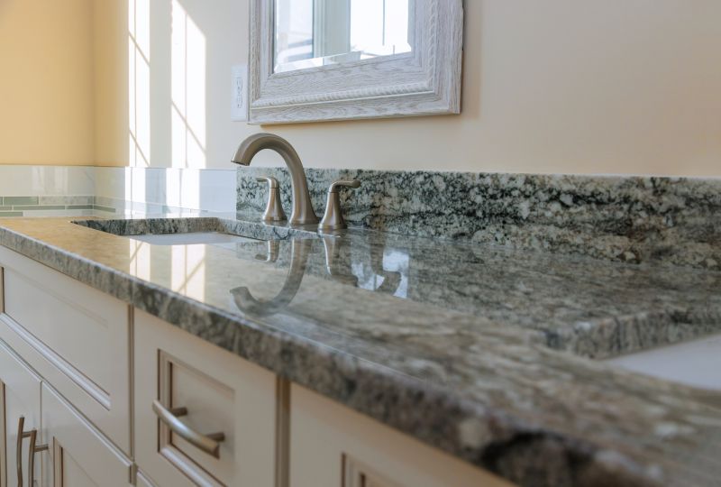 Bathroom vanity with granite top